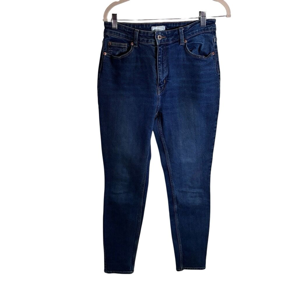 H&M Women's Blue, Straight Leg Jeans. Size 10. Medium Wash.